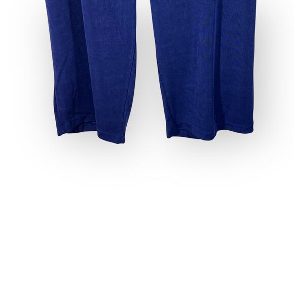 Chico’s Travelers Pull On Elastic Waist Blue Crop High Rise Pants 3 or XL NWT - Picture 5 of 7